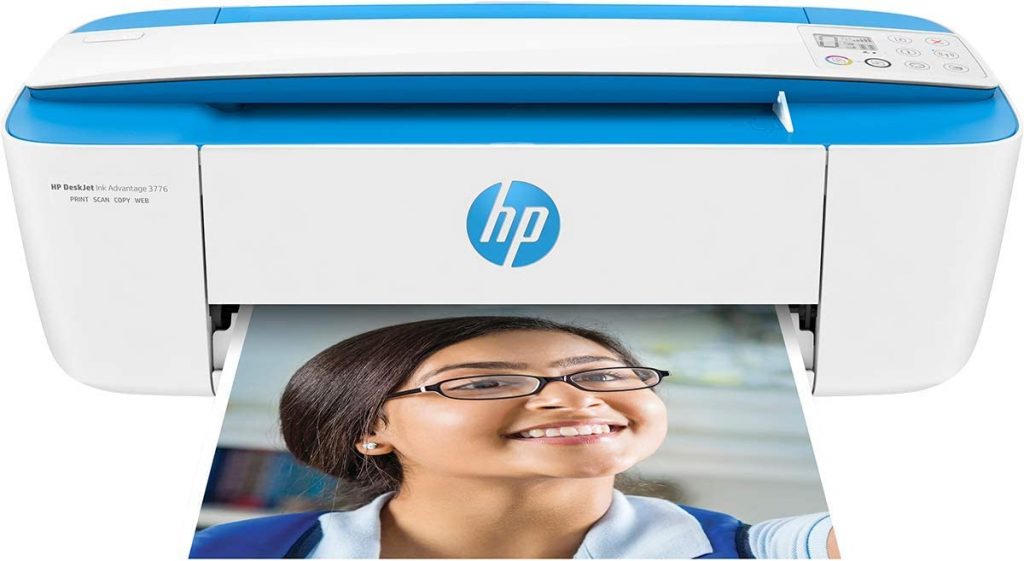 Impressora Multifuncional HP Deskjet 3776 Jato de Tinta Térmico Cor Wi-Fi Scanner (J9V88A)