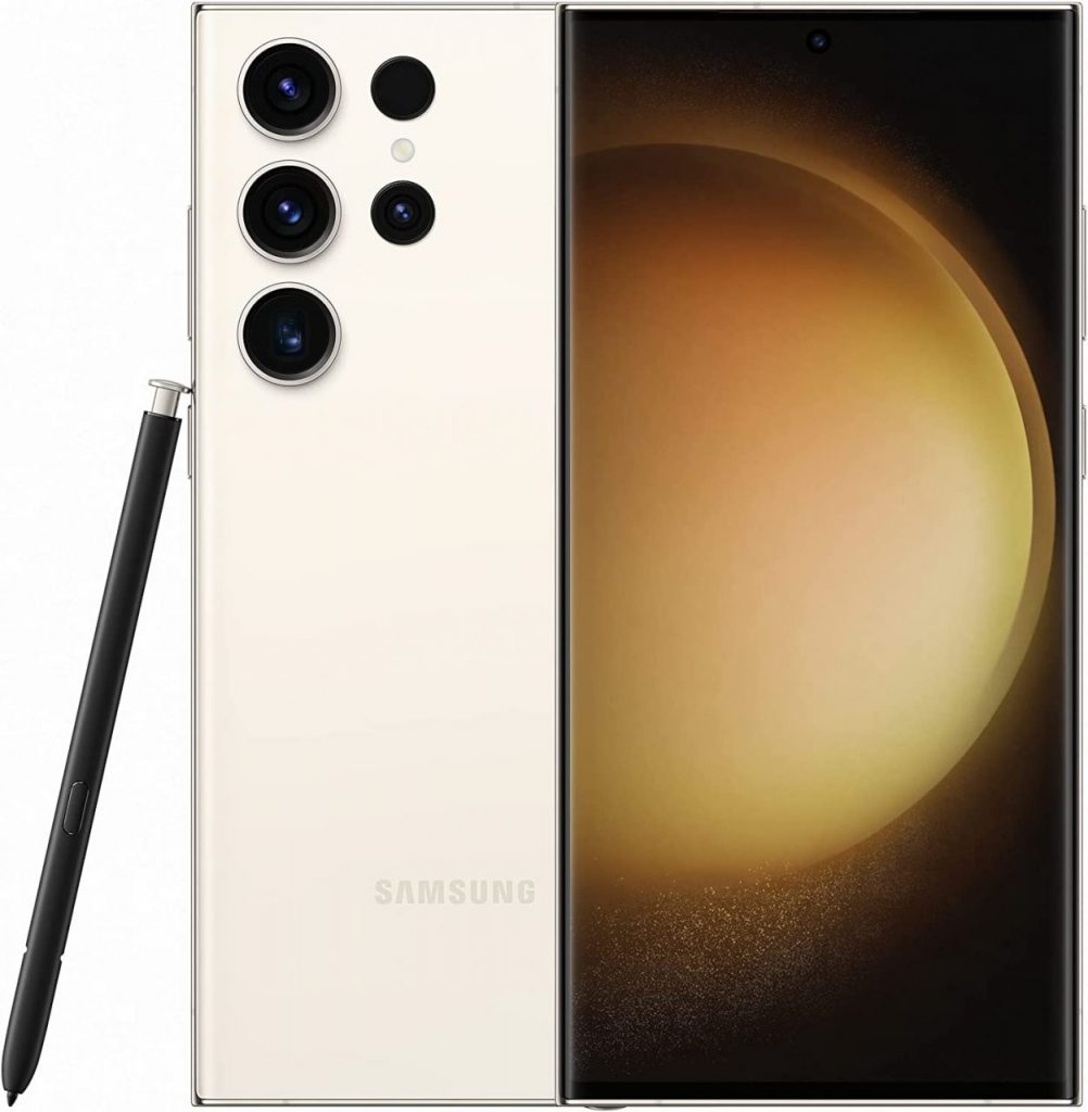 Samsung Galaxy S23 Ultra 5G 512GB Tela 6.8” 12GB RAM IP68 Processador Qualcomm Snapdragon 8 Gen 2 Câmera Quádrupla de até 200MP + Selfie 12MP – Creme