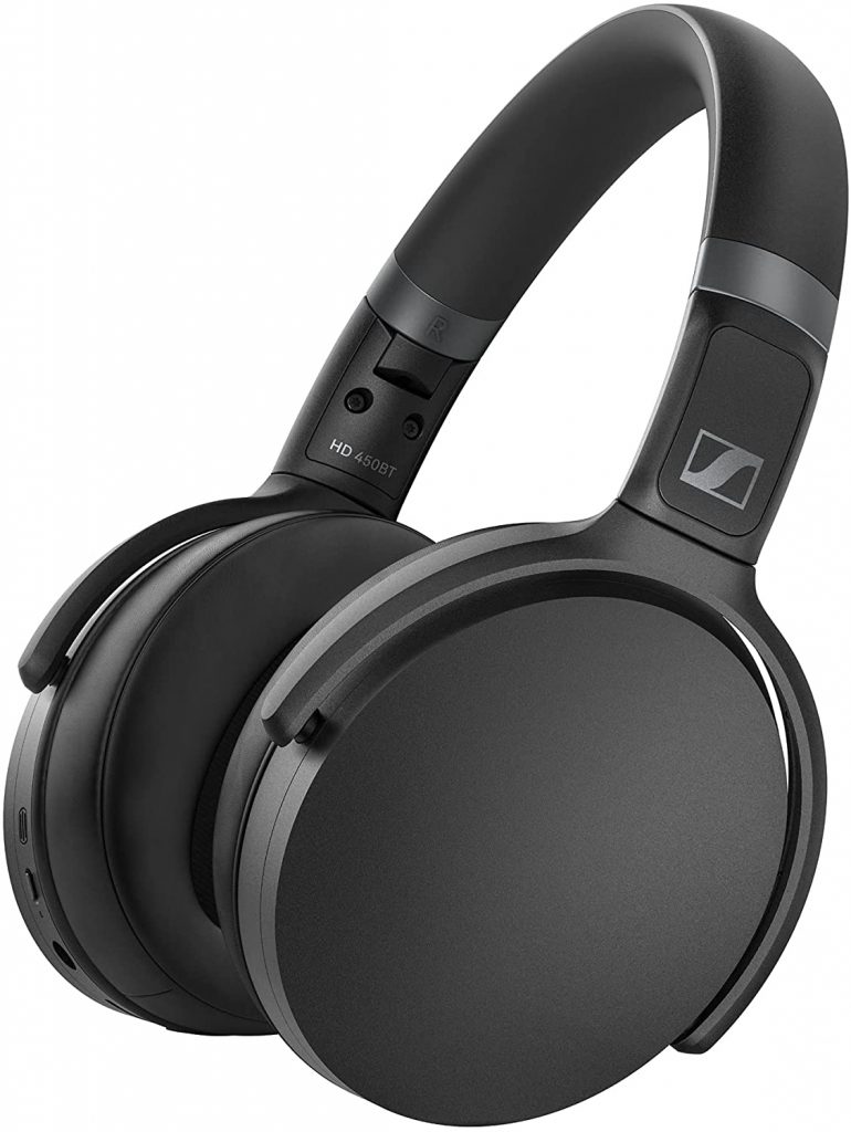 Fone de Ouvido Sem Fio Sennheiser HD450BT, Bluetooth, com Cancelamento de Ruído, Case, Preto – 508386