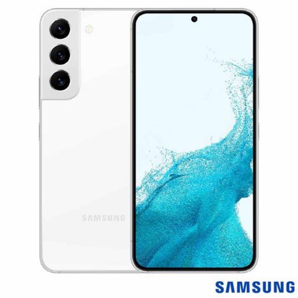 Smartphone Samsung Galaxy S22 128GB Branco 5G 8GB – RAM Tela 6,1” Câm. Tripla + Selfie 10MP Snapdragon