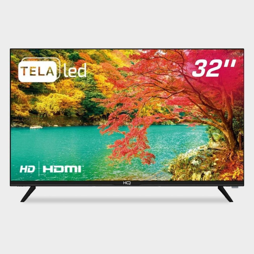 TV LED HQ 32 Polegadas HD, 3 HDMI, 1 USB, Conversor Digital Externo, Design Slim
