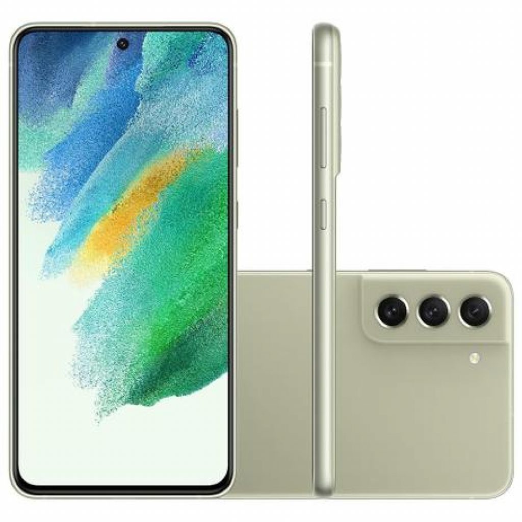 Smartphone Samsung Galaxy S21 FE, 5G, 128GB, 6GB RAM, Octa Core, Câmera Tripla 12MP, Tela Infinita de 6.4, Verde – SM-G990ELGRZTO