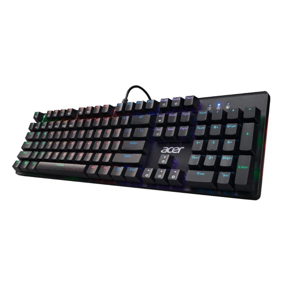 Teclado Gamer Acer Nitro TKL NKW202 LED retroiluminado RGB customizável USB ABNT 2