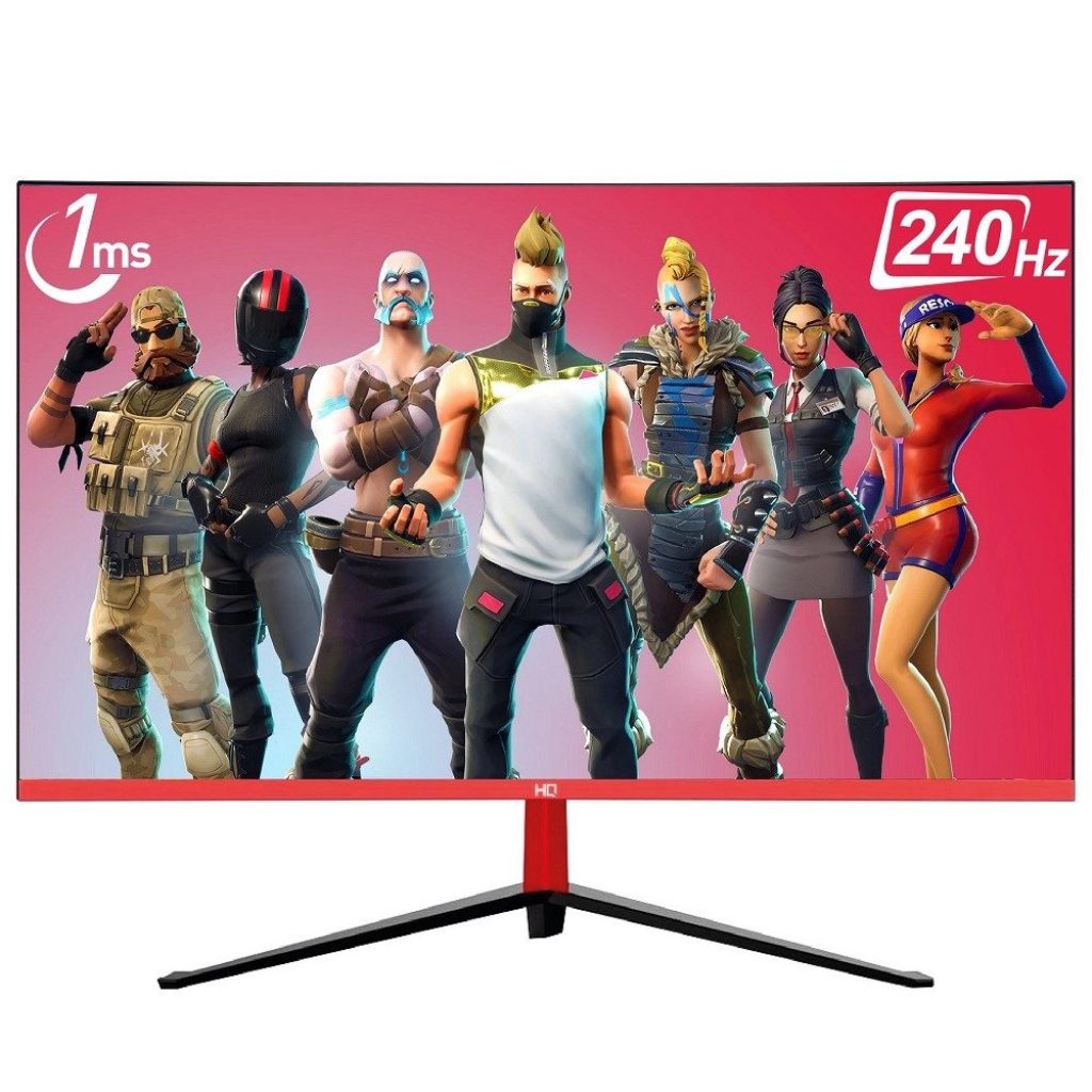 Monitor Gamer 27, 1ms, 240Hz, Full hd, Curvo, rgb, Display Port, hdmi, amd FreenSync, Nvidia Gsync, sem bordas, Som integrado – hq 27GHQG-240