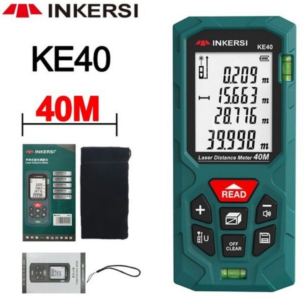 Inkersi laser rangefinder digital fita medida 40m 70m 100m 120m lazer trena medidor de distância a laser