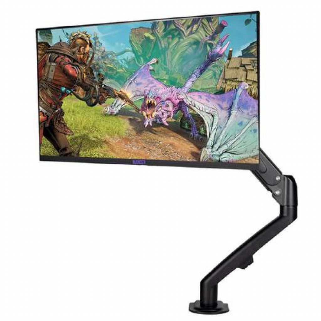 Monitor Gamer Mancer Horizon Z24, 23.8 Pol. Va, Full HD, 1ms, 75Hz, + Suporte Articulado Zinnia NIMBO 100, Pret