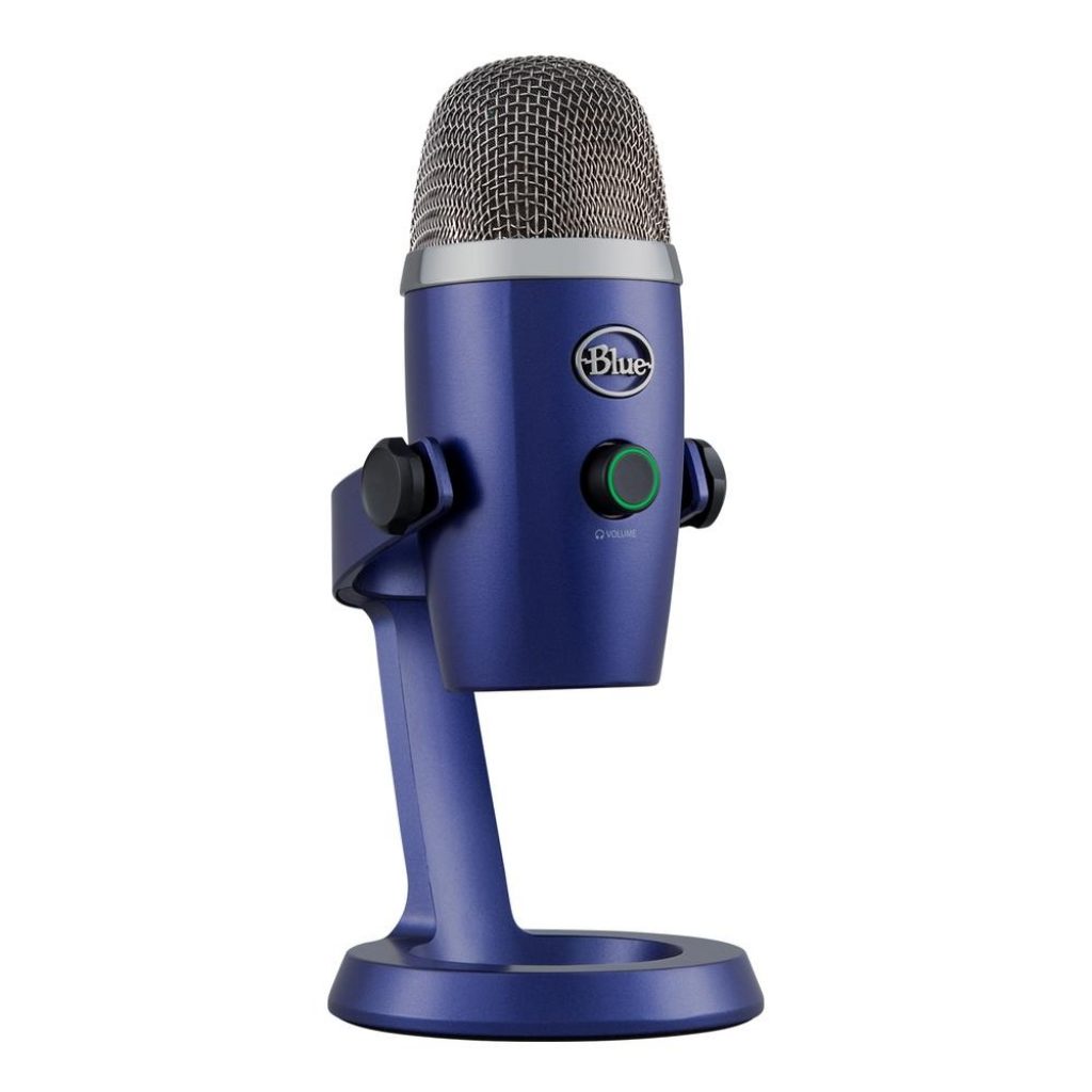 Microfone Condensador Podcast, USB, Blue Yeti Nano Azul – 988-000089