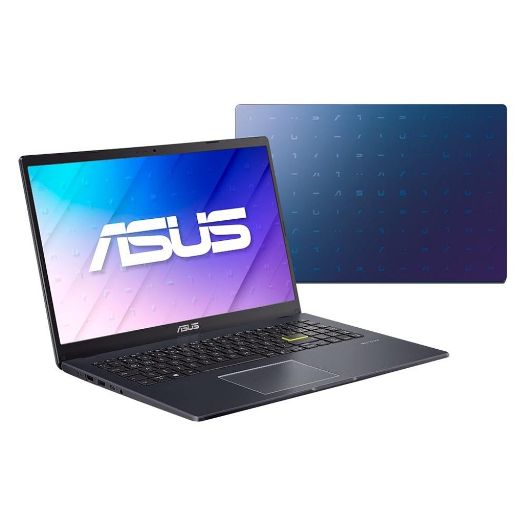 Notebook Asus Intel Celeron Dual Core N4020, 4GB RAM, 128GB, Tela 15.6, Windows 11 Pro, Blue – E510MA-BR701X
