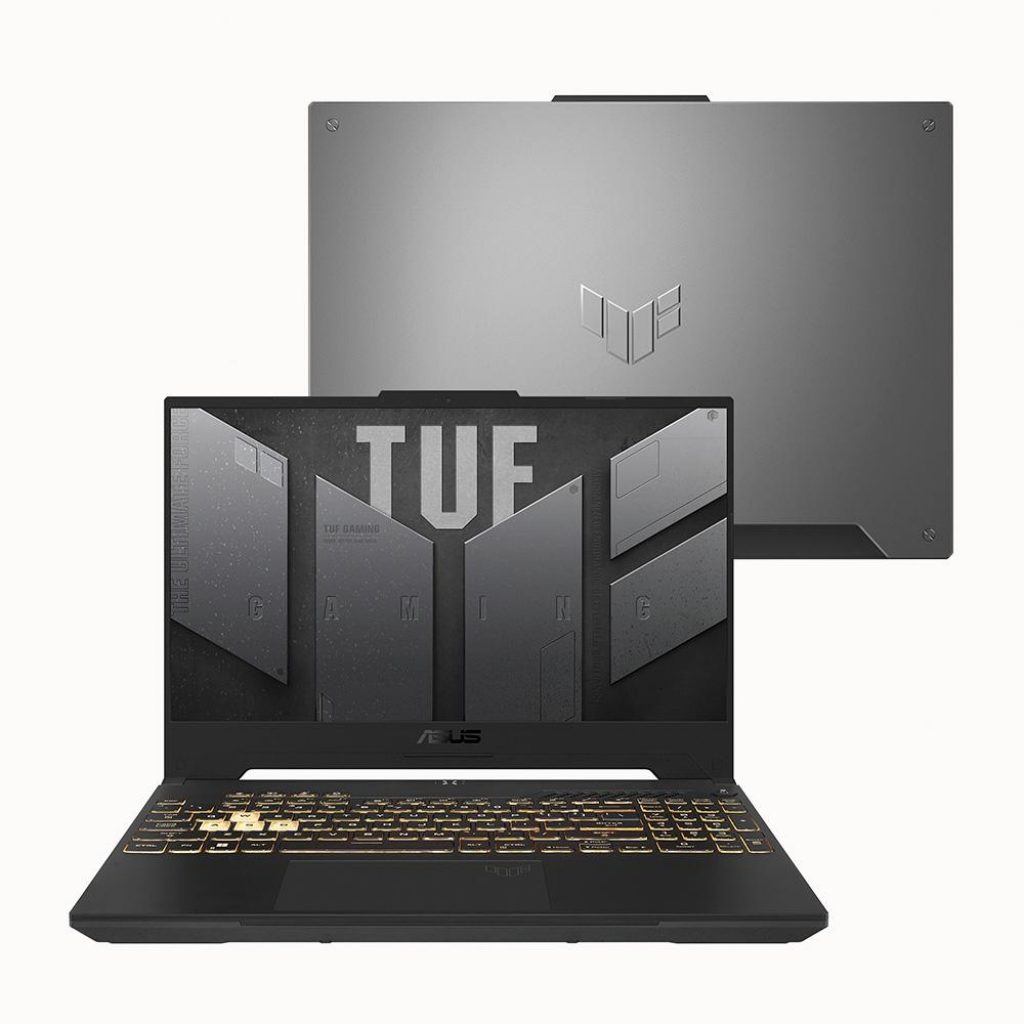 Notebook ASUS TUF Gaming FX507ZC4, NVIDIA RTX3050, Intel Core I5, 8GB, 512GB, KeepOS, Tela de 15,6″, Cinza, FX507ZC4-HN100