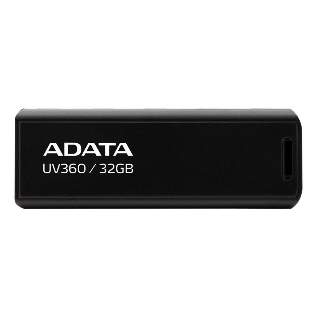 Pen Drive Adata UV360, 32GB, USB 3.2, Preto – AUV360-32G-RBK
