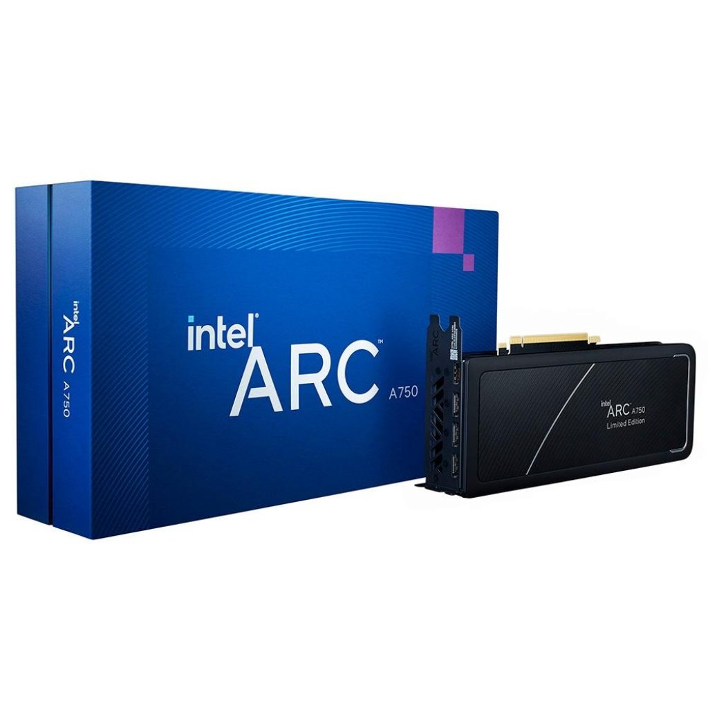 Placa de Vídeo Intel Arc A750 Graphics, 8 GB GDDR6, Ray Tracing – 21P02J00BA
