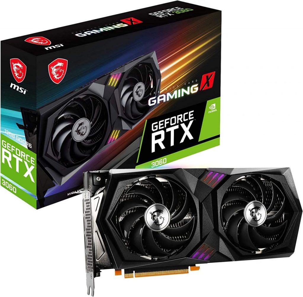 MSI Placa de Video Geforce Rtx 3060 Gaming X, 12gb, Gddr6, 192-bit, 912-v397-019, Modelo: V397-019R