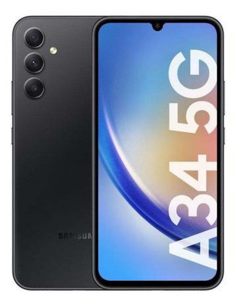 Samsung Galaxy A34 128GB 5G Tela 6.6” Dual Chip 6GB RAM Câmera Tripla de até 48MP + Selfie 13MP Bateria de 5000mAh – Verde Lima