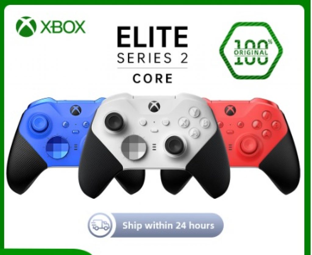 Microsoft Xbox Elite Wireless Controller Série 2 Core-Branco Vermelho Azul