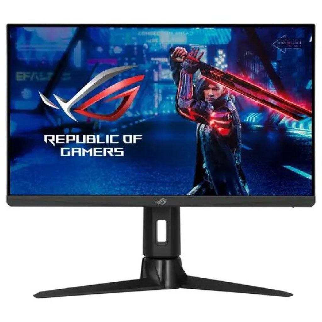 Monitor Asus Rog Strix 24.5, 180Hz, 1ms, IPS, HDMI e DisplayPort, 99% sRGB, HDR, FreeSync Premium, Ajuste de Altura, VESA – XG256Q