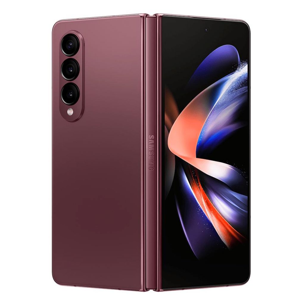Smartphone Samsung Galaxy Z Fold4 5G Tela dobrável de 7.6″ 256GB Processador Snapdragon 12GB de RAM Câmera Tripla Traseira Vinho