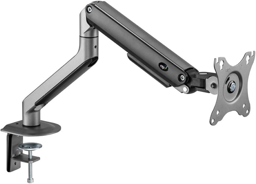 Suporte Multiarticulado de Mesa com Moderno Sistema de Molas para Monitores de 17″a 35″até 9Kg Cinza Escuro- F82SP ELG