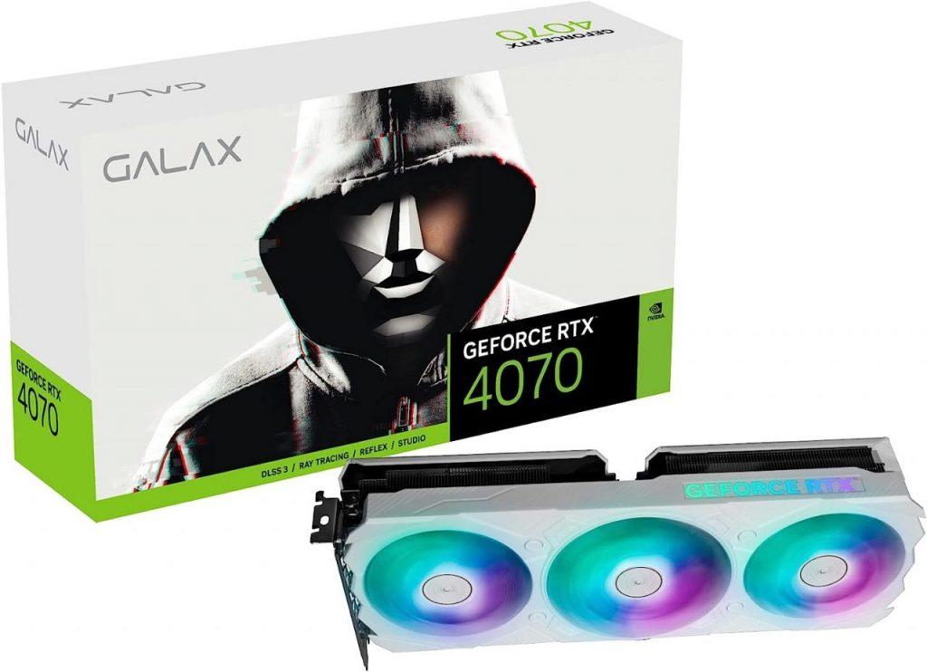 Placa de Video Galax RTX 4070 EX GAM White 47NOM7MD7KWH