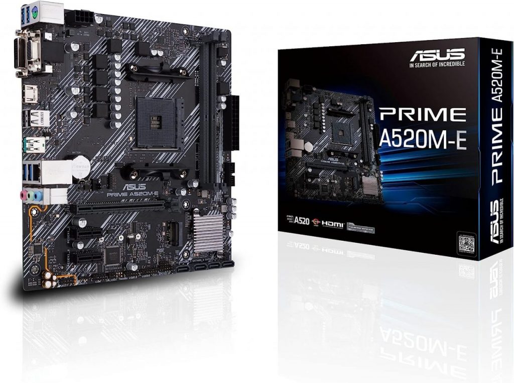 Placa-Mãe ASUS Prime - A520M-E, AMD AM4, mATX, DDR4