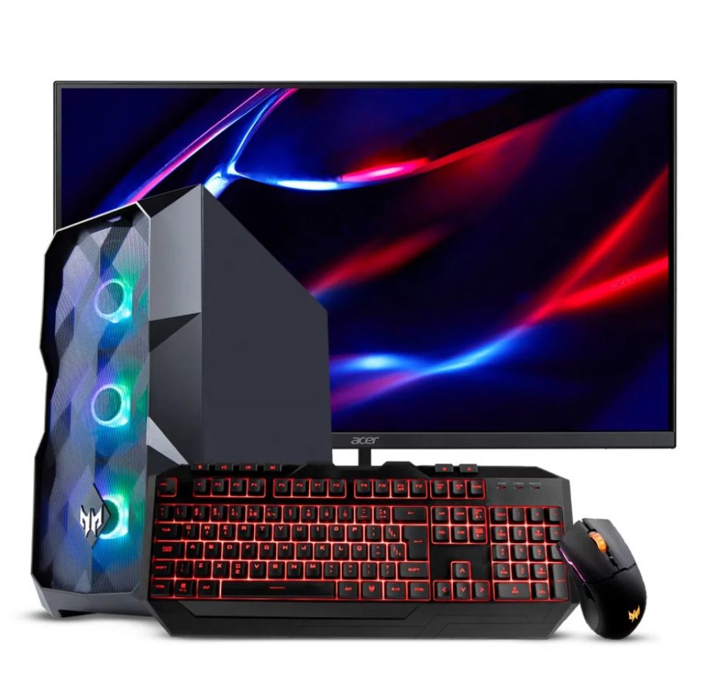 Kit Desktop Gamer Predator Orion 5000 PO5-620-BR13 i7 16GB 1TB SSD RTX 3070 + Monitor Acer Nitro 23.8” QG240Y S3