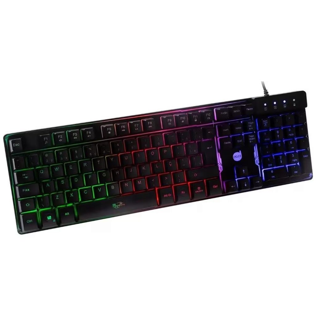 Teclado Gamer Dazz Rapid Fire Revolution USB – Preto