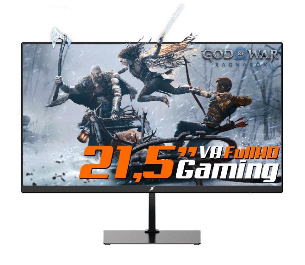 Monitor Gamer SuperFrame View, 21,5 Pol, Full HD, 75Hz, Painel VA, HDMI/VGA, SFV22H2F