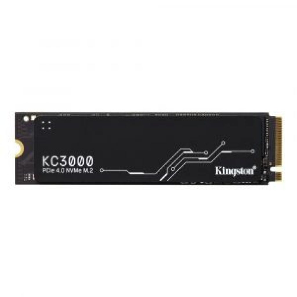 SSD 512 GB Kingston KC3000, M.2 2280 PCIe, NVMe, Leitura: 7000MB/s e Gravação: 3900MB/s – SKC3000S/512G