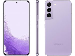 Smartphone Samsung Galaxy S22 5G Violeta 128GB, 8GB RAM, Tela Infinita de 6.1”, Câmera Traseira Tripla, Android 12 e Processador Snapdragon 8 Gen 1