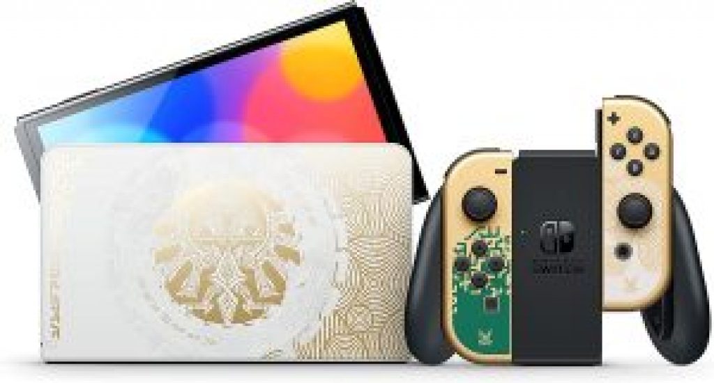 Console Nintendo Switch OLED 64GB Edição Especial The Legend of Zelda: Tears of the Kingdom com Controle Joy-Con
