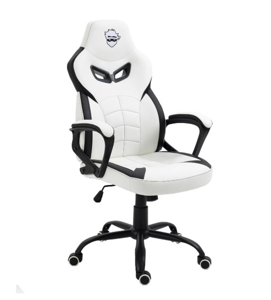 Cadeira Gamer Ninja Jiraya, Branco e Preto
