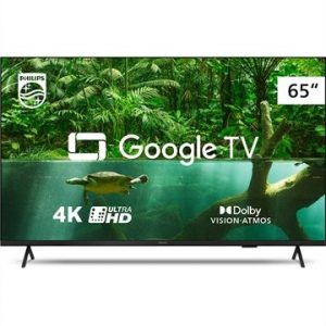 Smart TV LED 65″ Philips 65PUG7408/78 4K UHD com Wi-Fi, 3 HDMI, 2 USB, 60Hz, Preto