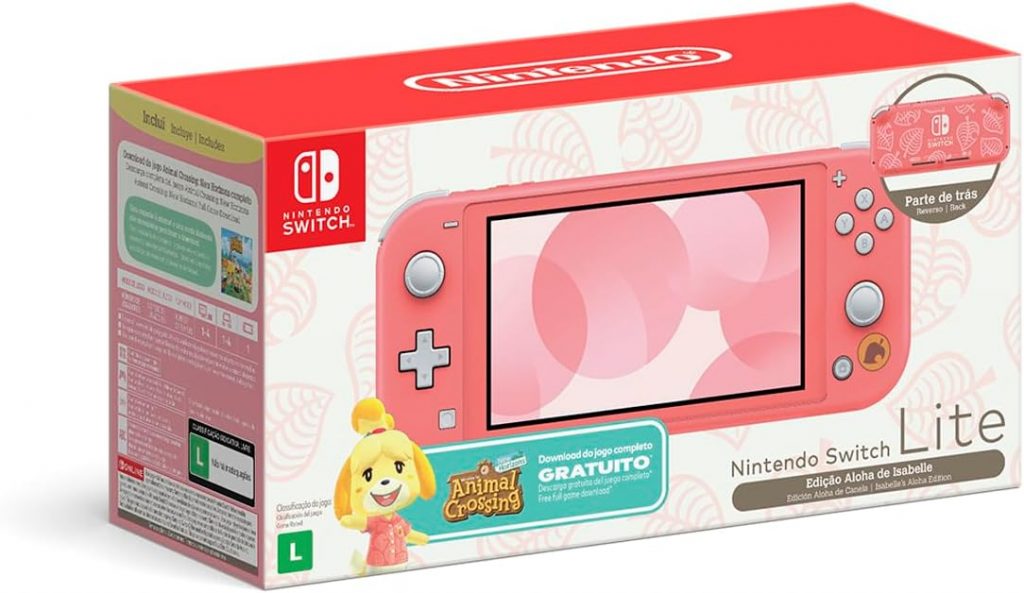 Nintendo Switch Lite Coral – Animal Crossing