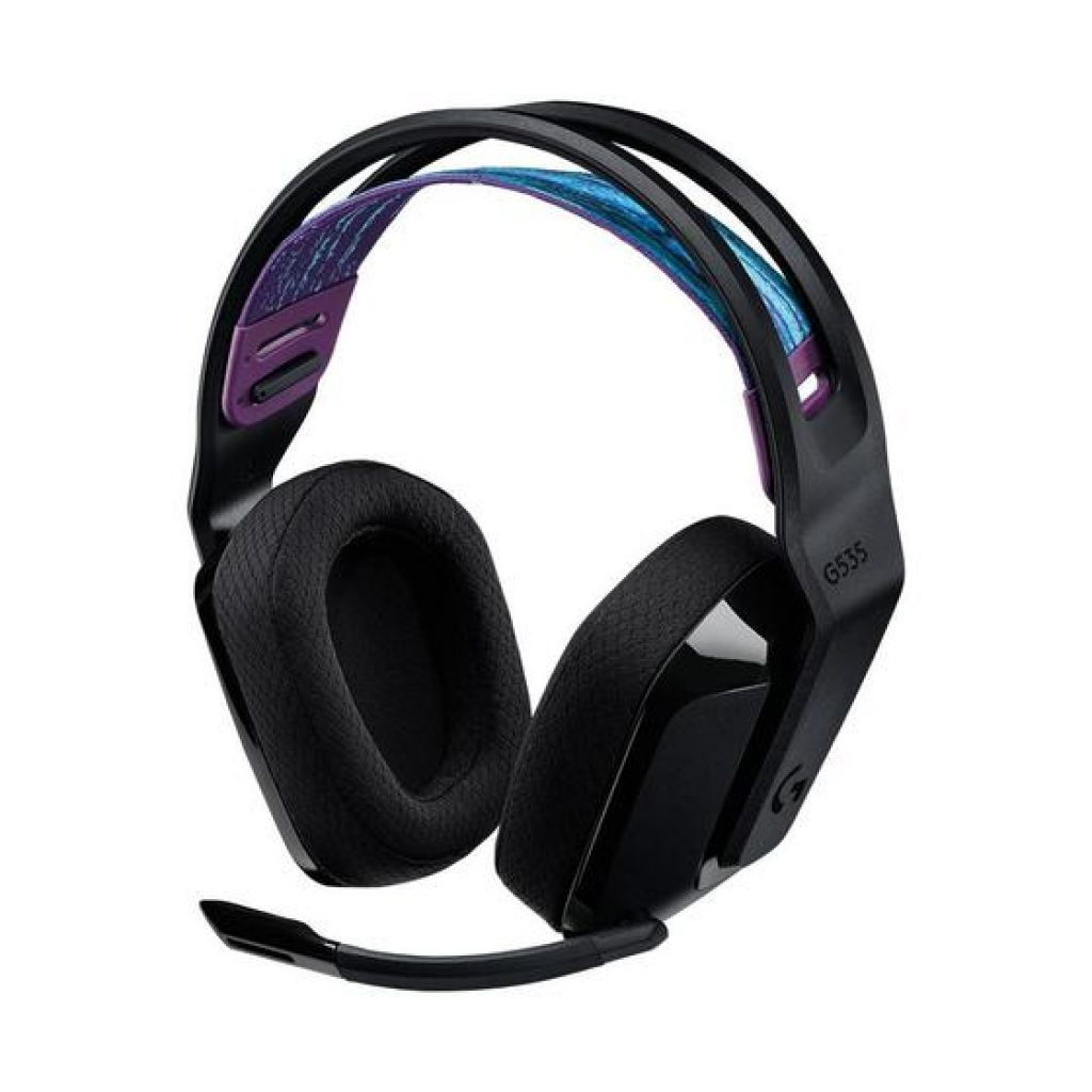 Headset Sem Fio Logitech G G535 LightSpeed, Drivers 40mm, USB, Preto – 981-000971