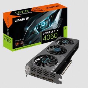 Placa de Vídeo Gigabyte NVIDIA GeForce RTX 4060 EAGLE OC, 8GB, GDDR6, DLSS, Ray Tracing, GV-N4060EAGLE OC-8GD