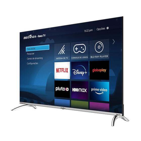Smart TV Britânia 50 Polegadas 4K UHD, 4 HDMI, 2 USB, Wi-Fi - Boletando