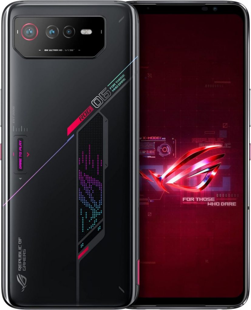 Smartphone Asus ROG Phone 6 256GB 5G Octa Core Snapdragon 8+ Gen1 8GB 6,78″ Câmera Tripla + Selfie 12MP Preto