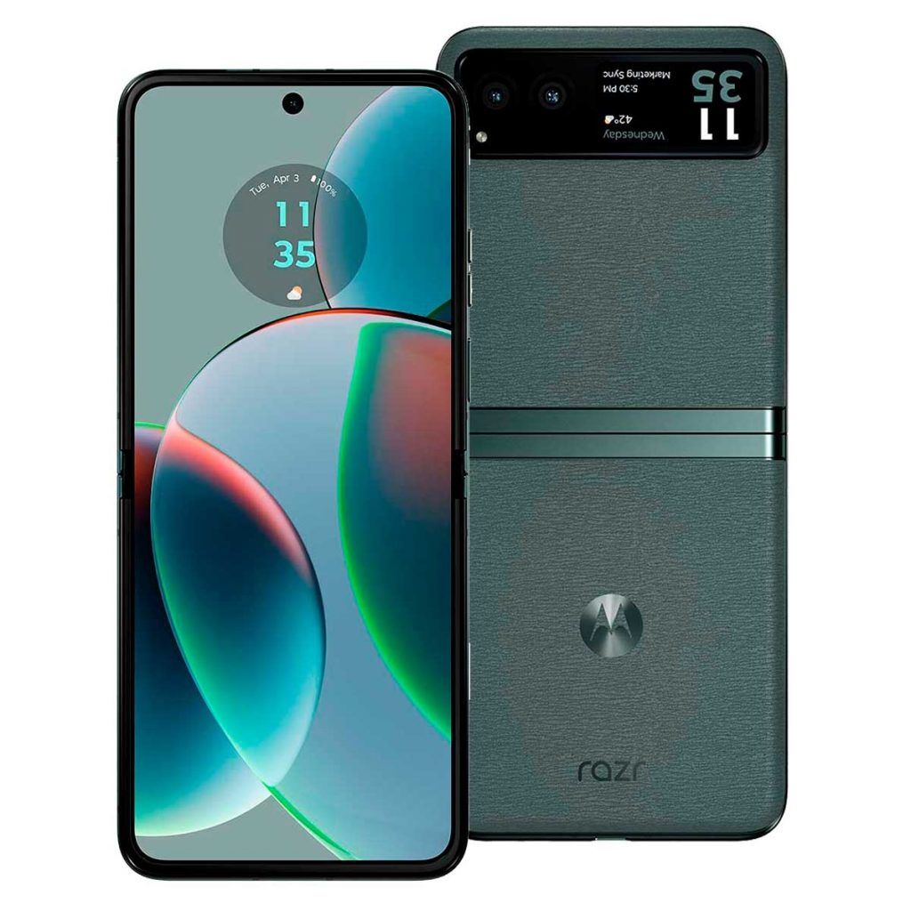 Smartphone Motorola Razr 40 5G 256GB 8GB RAM Tela de 6.9″ pOLED 144hz (principal), Câmera Traseira Dupla Android 13 Processador Snapdragon 7 Gen 1