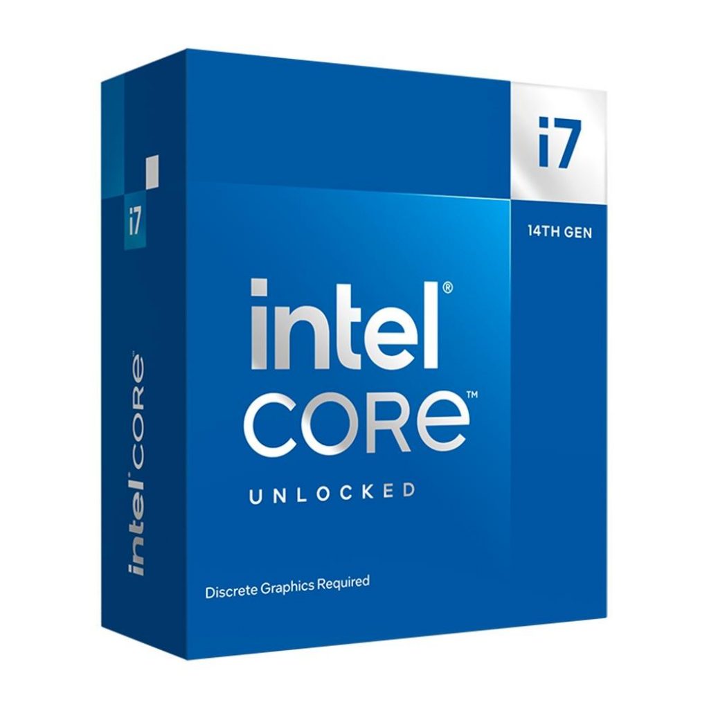 Processador Intel Core i7-14700KF, 14ª Geração, 5.6 GHz Max Turbo, Cache 33MB, 20 Núcleos, 28 Threads, LGA1700 – BX8071514700KF