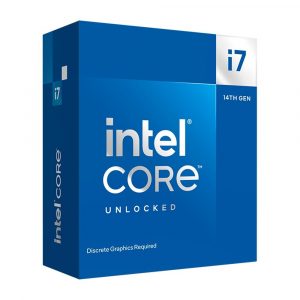 Processador Intel Core i7-14700KF, 14ª Geração, 5.6 GHz Max Turbo, Cache 33MB, 20 Núcleos, 28 Threads, LGA1700 – BX8071514700KF
