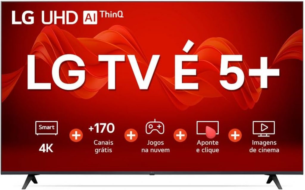 Smart TV 55″ 4K LG UHD ThinQ AI 55UR9050PSA HDR Bluetooth Alexa Google Assistente Airplay2 3 HDMI