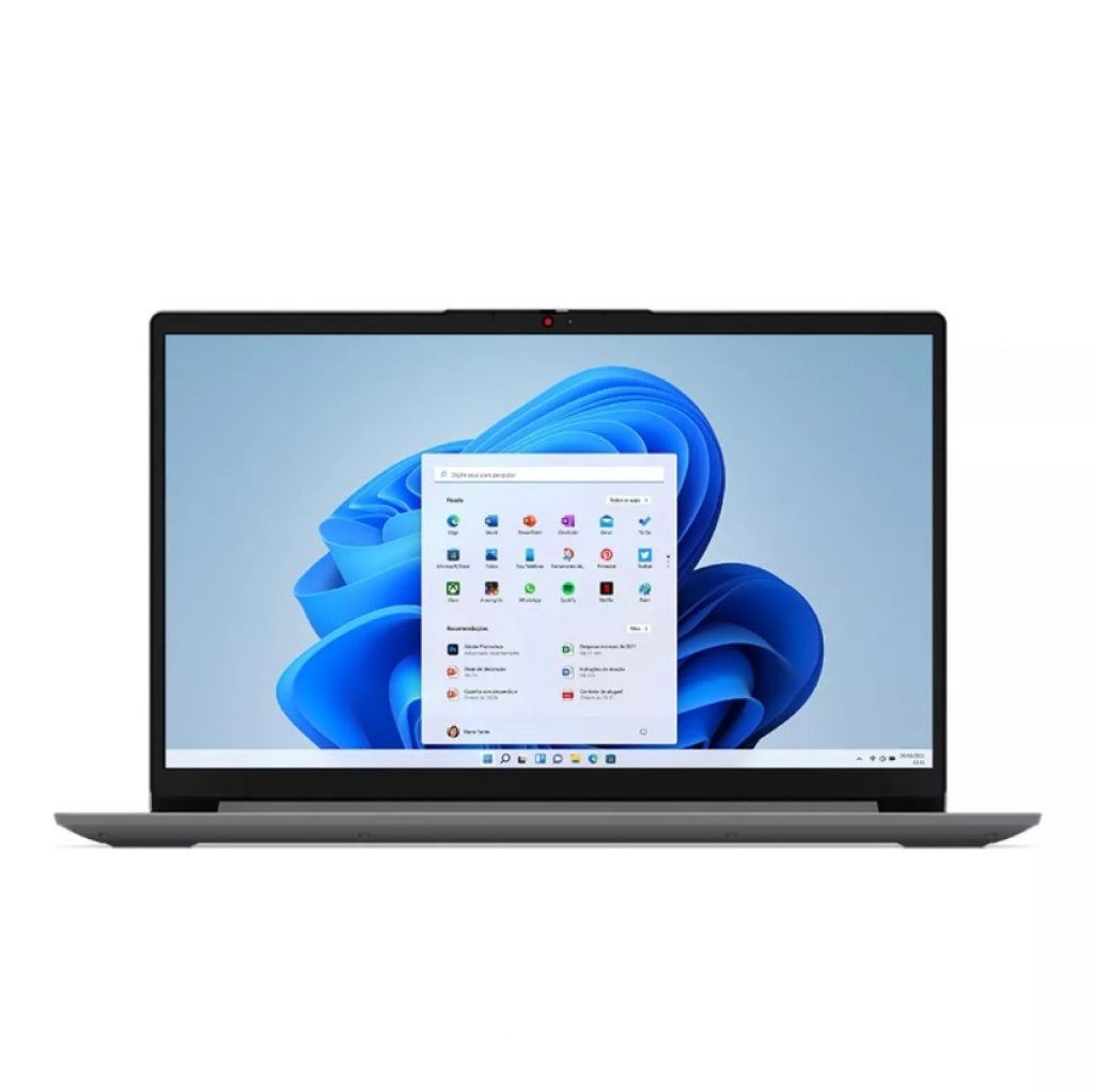 Notebook Lenovo IdeaPad 1i 82VY000TBR, Intel I3 1215U, 4GB Ram, 256GB SSD, Tela 15.6 FHD TN, Win 11
