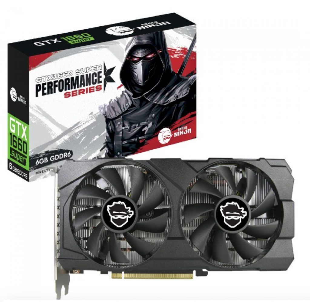 Placa de Vídeo Gamer Ninja NVIDIA GeForce GTX 1660 Super Performance Series, 6GB, GDDR6, 192bit, GN-GTX1660S-8G