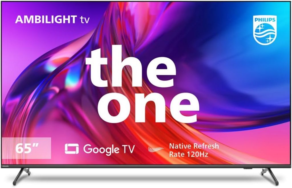 Smart TV Philips THE ONE 65″ Ultra HD 4K, 120Hz, Ambilight, Chromecast, Dolby Vision/Atmos, Play-Fi, Game Bar 65PUG8808/78