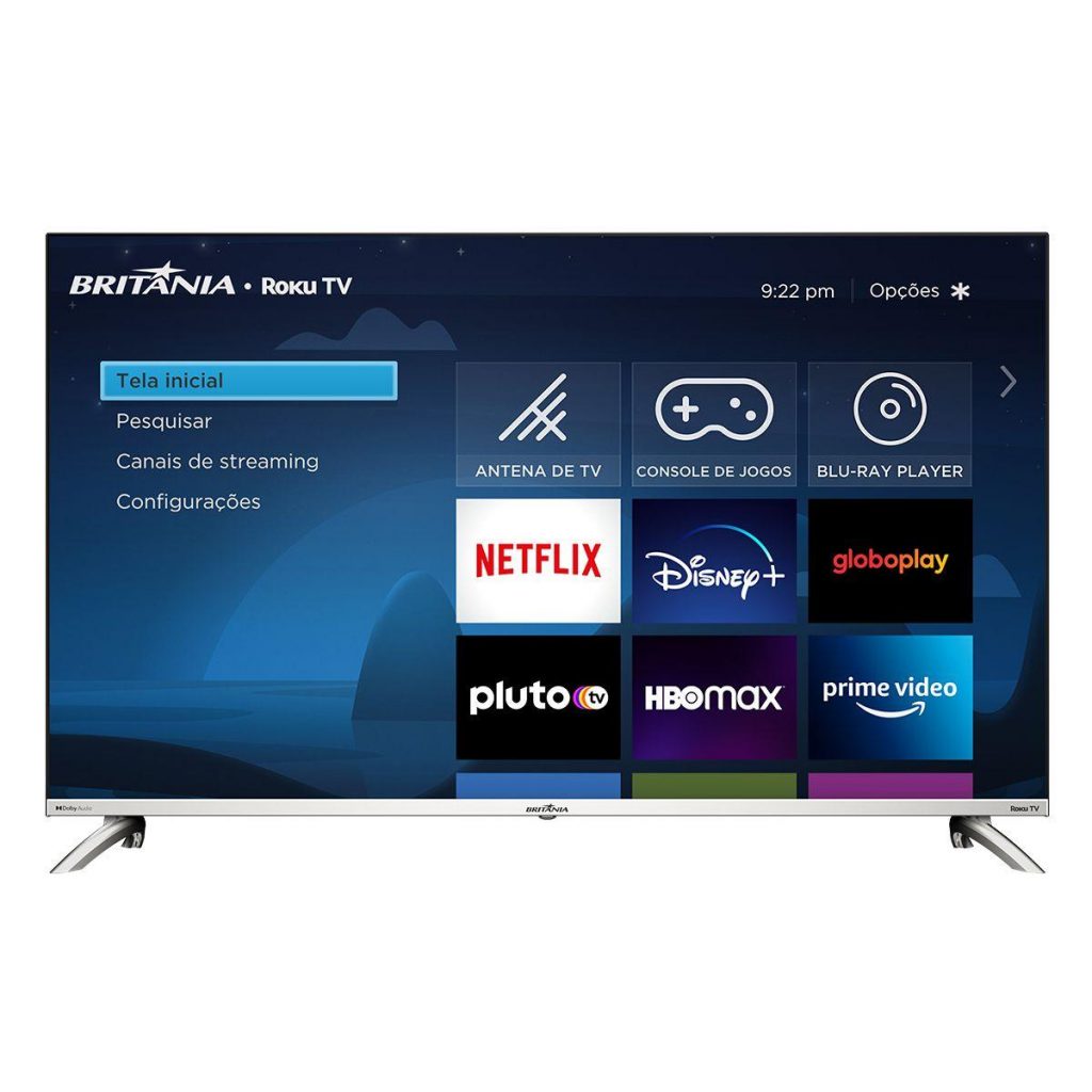 Smart Tv 43 Britania Btv43g7pr2csblf Roku Tv Led Full Hd Dolby 110v/220v