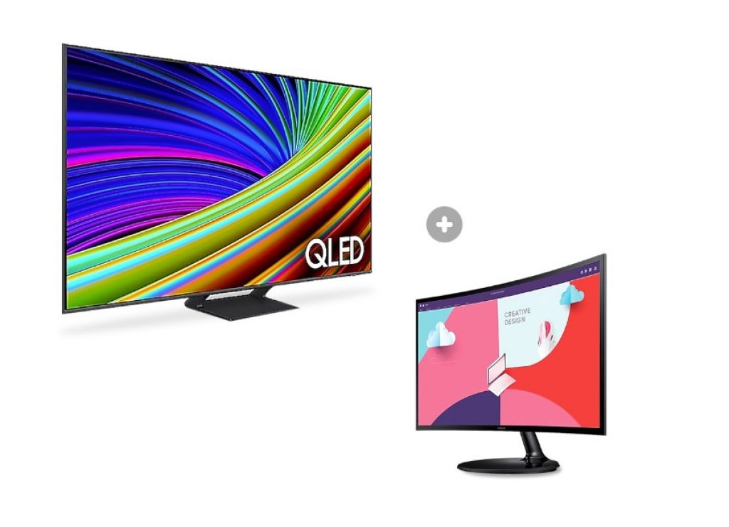 Samsung Smart TV QLED 4K 70Q65C 2023, Modo Game,Tela sem Limites 70″ + Monitor Samsung S36C 24″