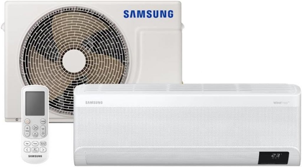 Ar-condicionado Split Inverter Samsung WindFree Connect Sem Vento 22.000 BTUs Frio AR24BVFAAWKNAZ 220V – 220V