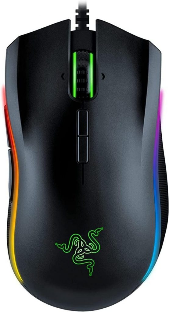 Mouse Gaming Razer Mamba Elite com Fio: Iluminação Chroma RGB – 9 Botões Programáveis
