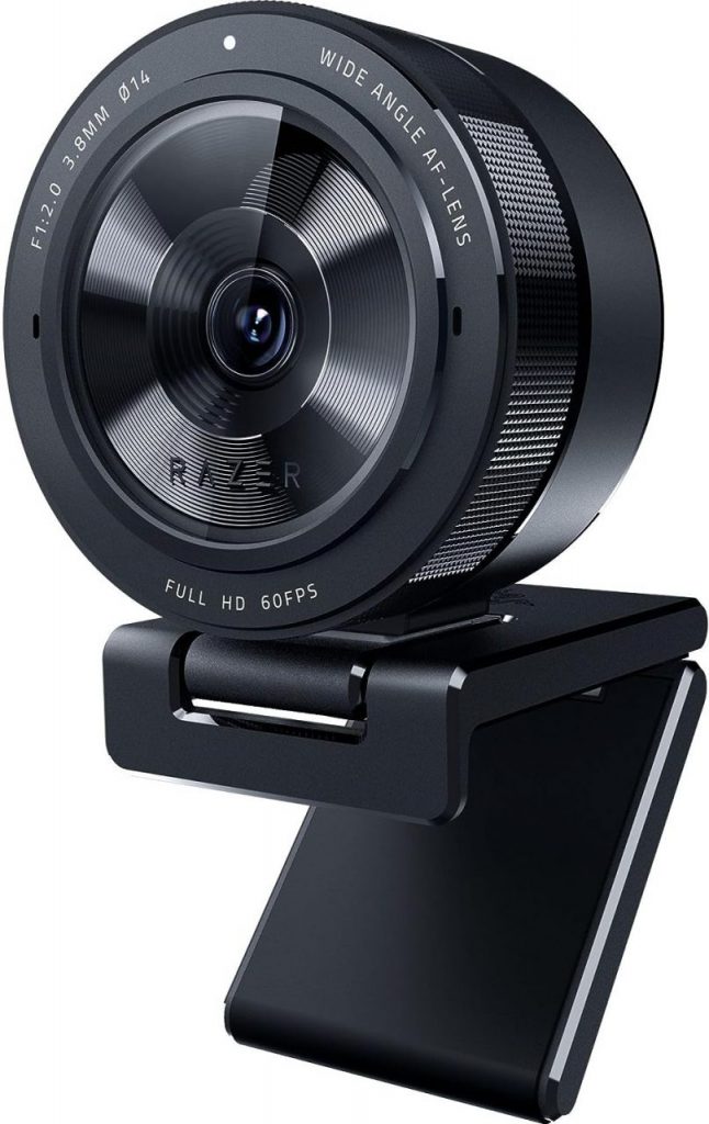 Webcam Razer Kiyo Pro Streaming: 1080p 60fps não comprimido, sensor de luz adaptável de alto desempenho – habilitado para HDR- lente grande angular com FOV ajustável – USB 3.0 Lightning-Fast