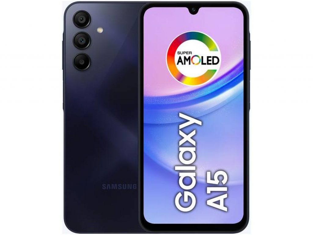 Smartphone Samsung Galaxy A15 4G 6,5″ 256GB 8GB RAM Câm. Tripla 50MP + Selfie 13MP 5000mAh Dual Chip