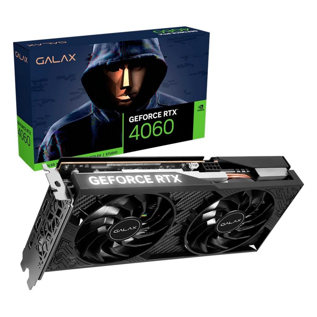 Placa de Vídeo RTX 4060 1-Click OC 2X TecLab Lite GALAX NVIDIA GeForce, 8GB GDDR6, G-SYNC, DLSS, Ray Tracing